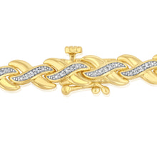 Load image into Gallery viewer, Luminesce Lab Grown 0.40 Carat Tennis Diamond Bracelet in Gold Plated Silver 17.5CM
