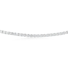 Load image into Gallery viewer, Luminesce Lab Grown 12 Carats Diamond Tennis Necklace in 9ct White Gold