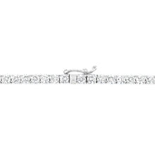 Load image into Gallery viewer, Luminesce Lab Grown 12 Carats Diamond Tennis Necklace in 9ct White Gold