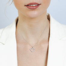 Load image into Gallery viewer, Luminesce Lab Grown 1/3 Carat Diamond Heart Pendant in 9ct White Gold