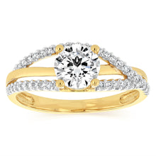 Load image into Gallery viewer, Luminesce Lab Grown 0.90 Carat Diamond Ring in 9ct Yellow Gold