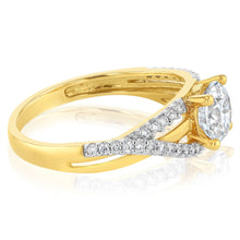 Load image into Gallery viewer, Luminesce Lab Grown 0.90 Carat Diamond Ring in 9ct Yellow Gold