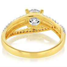 Load image into Gallery viewer, Luminesce Lab Grown 0.90 Carat Diamond Ring in 9ct Yellow Gold