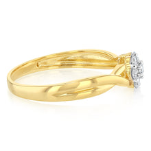 Load image into Gallery viewer, Luminesce Lab Grown 1/4 Carat Diamond Dress Ring in 9ct Yellow Gold