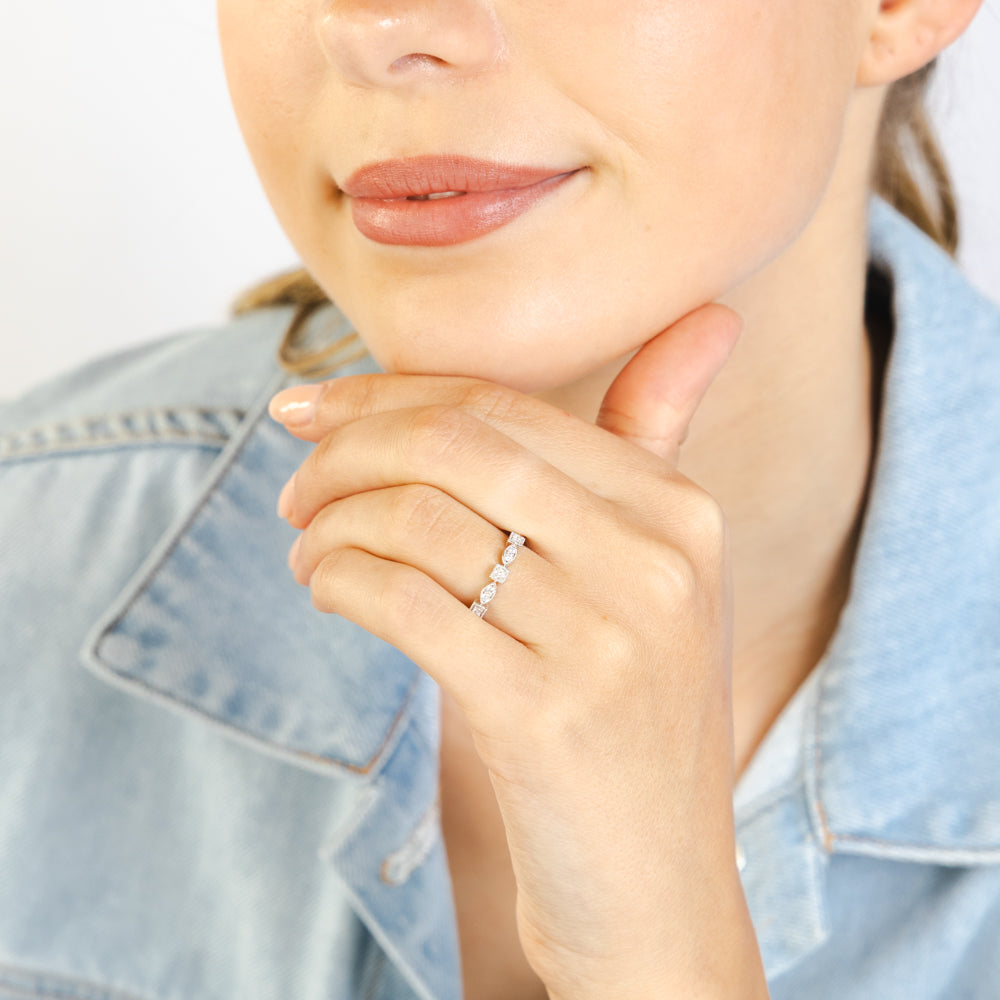 Luminesce Lab Grown 1/6 Carat Diamond Ring in 9ct White Gold