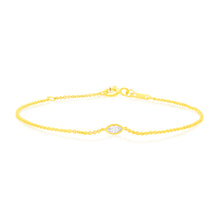 Load image into Gallery viewer, Luminesce Lab Grown 1/6 Carat Diamond Bracelet in 9ct Yellow Gold