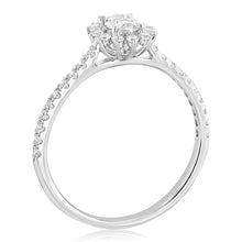 Load image into Gallery viewer, Luminesce Lab Grown 1/2 Carat Diamond ring in 9ct White Gold
