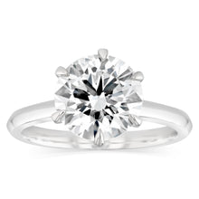 Load image into Gallery viewer, Luminesce Lab Grown Sterling Silver 3 Carat Diamond Solitaire Ring