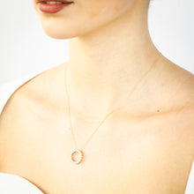 Load image into Gallery viewer, Luminesce Lab Grown 1 Carat Diamond Circle Pendant on 45cm Chain in 9ct Yellow Gold