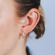 Load image into Gallery viewer, Luminesce Lab Grown 1/2 Carat Diamond Hoop Earring in 9ct Yellow Gold