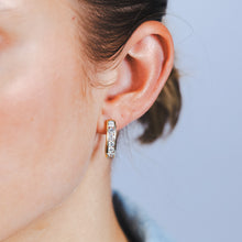 Load image into Gallery viewer, Luminesce Lab Grown 1.5 Carats Diamond Hoop Earring in 9ct Yellow Gold