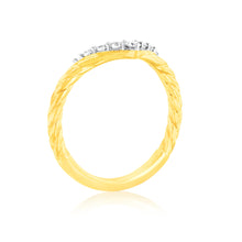 Load image into Gallery viewer, Luminesce Lab Grown 7 Diamond Eternity Ring in 9ct Yellow Gold