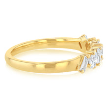 Load image into Gallery viewer, Luminesce Lab Grown  7 Diamond Eternity Ring in 9ct Yellow Gold