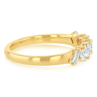 Luminesce Lab Grown  7 Diamond Eternity Ring in 9ct Yellow Gold