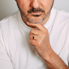 Load image into Gallery viewer, Luminesce Lab Grown 1/2 Carat Diamond Gents Ring in 9ct Yellow Gold