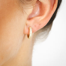 Load image into Gallery viewer, Luminesce Lab Grown Diamond Hoop Earring in 9ct Yellow Gold
