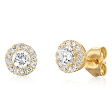 Load image into Gallery viewer, Luminesce Lab Grown 1/2 Carat Diamond Hoop Earring in 9ct Yellow Gold