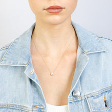 Load image into Gallery viewer, Luminesce Lab Grown 1/2 Carat Diamond Circle Pendant on 45cm chain in 9ct Yellow Gold