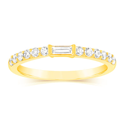 Luminesce Lab Grown Diamond Ring in 9ct Yellow Gold