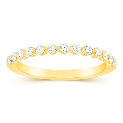 Luminesce Lab Grown Diamond Eternity Ring in 9ct Yellow Gold