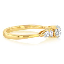 Load image into Gallery viewer, Luminesce Lab Grown 3/4 Carat Diamond Ring in 9ct Yellow Gold