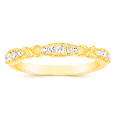 Luminesce Lab Grown 15 Diamond  Ring in 9ct Yellow Gold