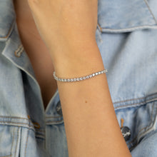 Load image into Gallery viewer, Luminesce Lab Grown 3 Carat Diamond Tennis Bracelet in 9ct White Gold