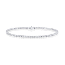 Load image into Gallery viewer, Luminesce Lab Grown 2 Carat Diamond Tennis Bracelet in 9ct White Gold
