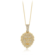 Load image into Gallery viewer, Luminesce Lab Grown 1.20 Carat Diamond Lion Head Pendant in 9ct Yellow Gold
