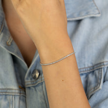 Load image into Gallery viewer, Luminesce Lab Grown 1 Carat Diamond Tennis Bracelet in Sterling Silver
