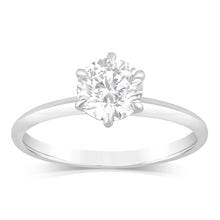 Load image into Gallery viewer, Luminesce Lab Grown 1 Carat Diamond Solitaire Ring in 9ct White Gold