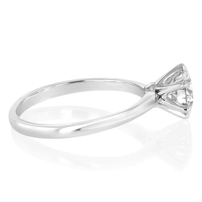 Luminesce Lab Grown 1 Carat Diamond Solitaire Ring in 9ct White Gold