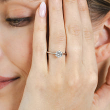 Load image into Gallery viewer, Luminesce Lab Grown 1 Carat Diamond Solitaire Ring in 9ct White Gold