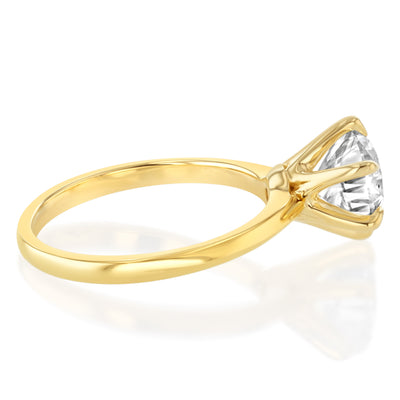 Luminesce Lab Grown 1.5 Carat Diamond Solitaire Ring in 9ct Yellow Gold