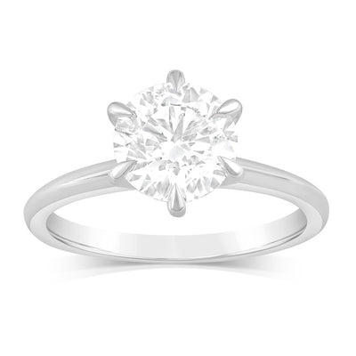 Luminesce Lab Grown 1.5 Carat Diamond Solitaire Ring in 9ct White Gold