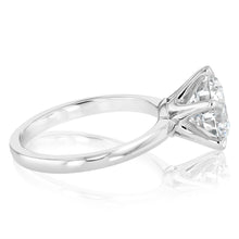 Load image into Gallery viewer, Luminesce Lab Grown 3 Carats Diamond Solitaire Ring in 9ct White Gold