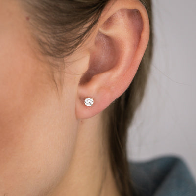 Luminesce Lab Grown 1/2 Carat Diamond Stud Earrings in 9ct Yellow Gold