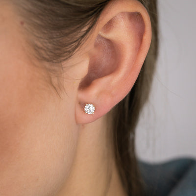 Luminesce Lab Grown 3/4 Carat Diamond Stud Earrings in 9ct Yellow Gold