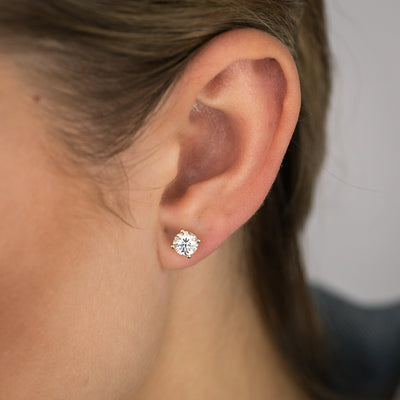 Luminesce Lab Grown 1.5 Carat Diamond Stud Earrings in 9ct Yellow Gold