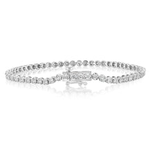 Load image into Gallery viewer, Luminesce Lab Grown 1 Carat Diamond Tennis Bracelet in Sterling Silver