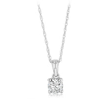 Load image into Gallery viewer, Luminesce Lab Grown 0.30 Carat Diamond Pendant on Chain in 9ct White Gold