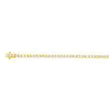 Load image into Gallery viewer, Luminesce Lab Grown 4 Carats Diamond Tennis Bracelet in Gold Plated Silver