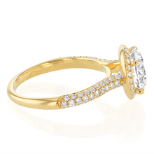 Load image into Gallery viewer, Luminesce Lab Grown 2.5 Carats with 2 Carats Center Diamond in 9ct Yellow Gold