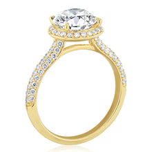 Load image into Gallery viewer, Luminesce Lab Grown 2.5 Carats with 2 Carats Center Diamond in 9ct Yellow Gold