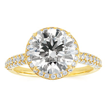 Load image into Gallery viewer, Luminesce Lab Grown 3.5 Carats with 3 Carats Center Diamond in 9ct Yellow Gold