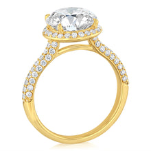 Load image into Gallery viewer, Luminesce Lab Grown 3.5 Carats with 3 Carats Center Diamond in 9ct Yellow Gold