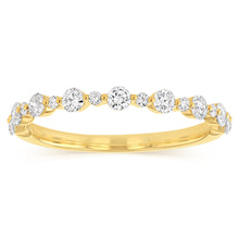 Load image into Gallery viewer, Luminesce Lab Grown Diamond 1/2 Carat Eternity Ring in 9ct Yellow Gold