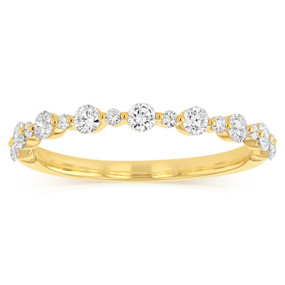 Luminesce Lab Grown Diamond 1/2 Carat Eternity Ring in 9ct Yellow Gold