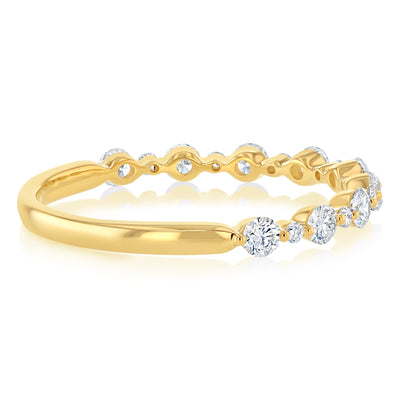 Luminesce Lab Grown Diamond 1/2 Carat Eternity Ring in 9ct Yellow Gold