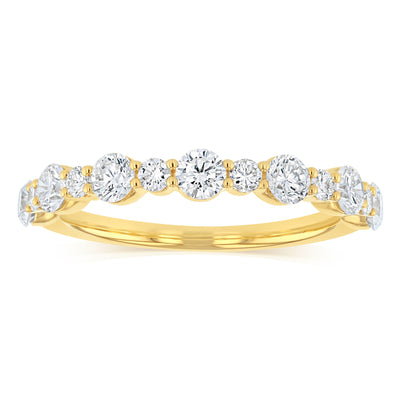 Luminesce Lab Grown Diamond 1 Carat Eternity Ring in 9ct Yellow Gold